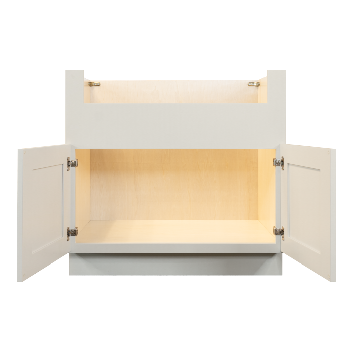 Princeton Series Off White Farm Sink Base Cabinet