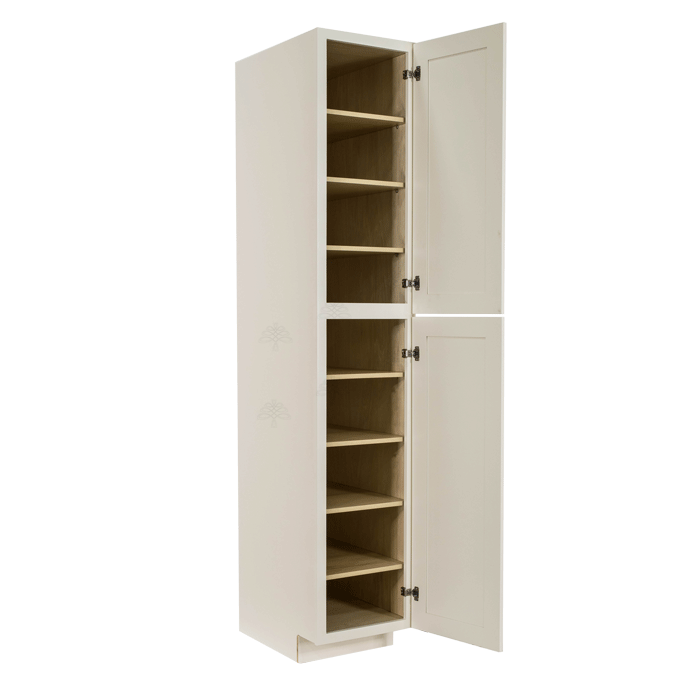 Princeton Off-white Tall Pantry 1 Upper Door and 1 Lower Door