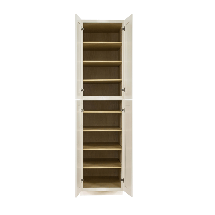 Princeton Off-white Tall Pantry 2 Upper Doors and 2 Lower Doors