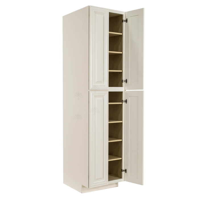 Princeton Off-white Tall Pantry 2 Upper Doors and 2 Lower Doors