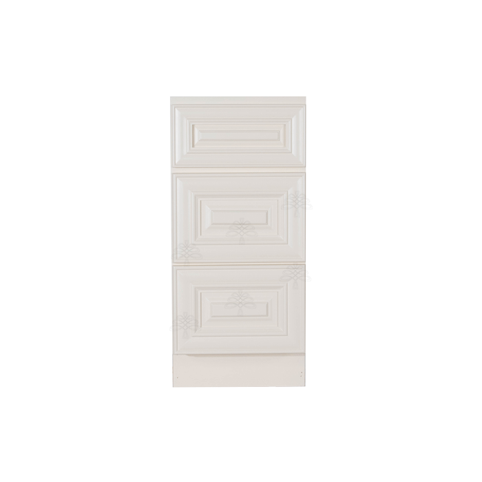 Princeton Off-white Vanity Drawer Base Cabinet 3 Drawers