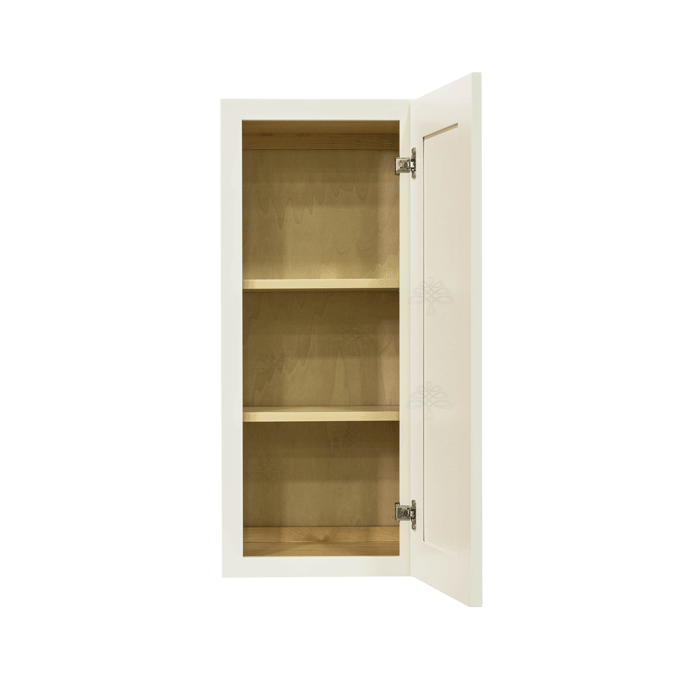 Princeton Off-white Wall Cabinet 1 Door 2 Adjustable Shelves