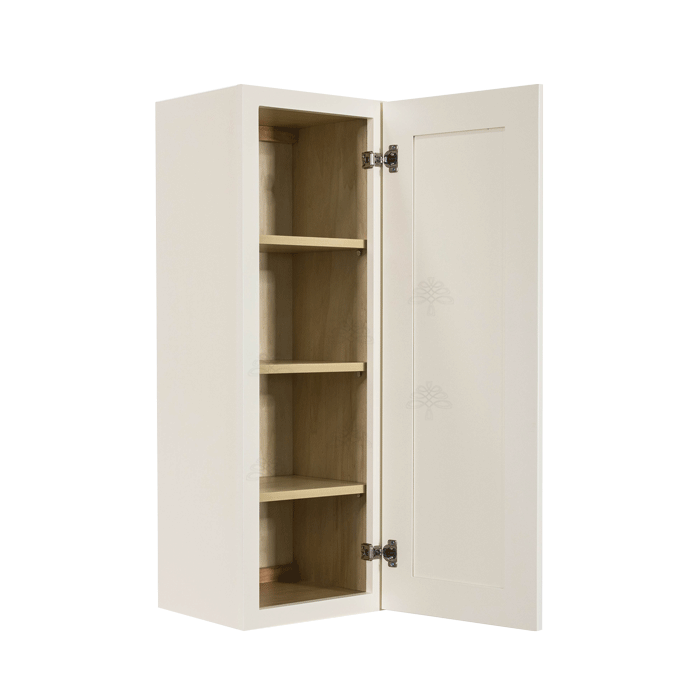 Princeton Off-white Wall Cabinet 1 Door 3 Adjustable Shelves