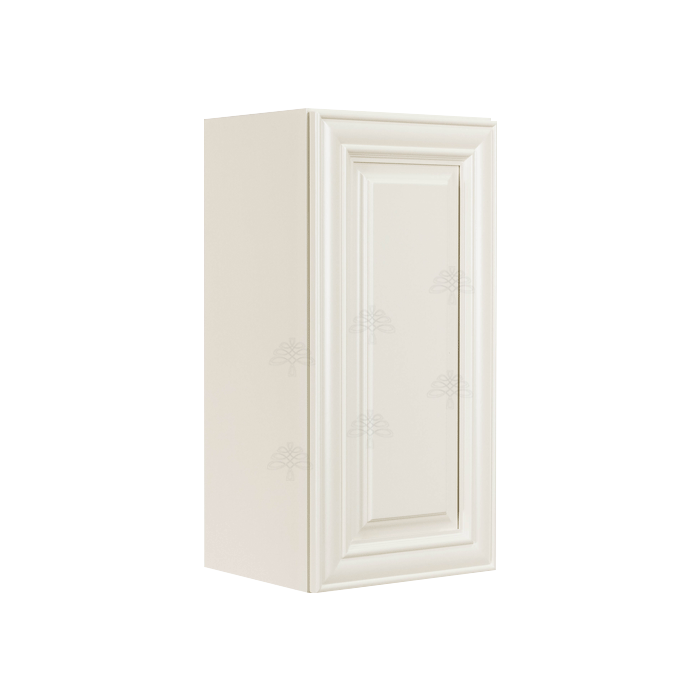 Princeton Off-White Wall Cabinet 1 Door 2 Adjustable Shelves 30-inch Height