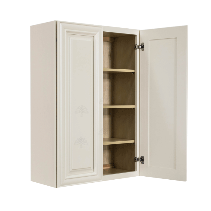 Princeton Off-white Wall Cabinet 2 Doors 3 Adjustable Shelves
