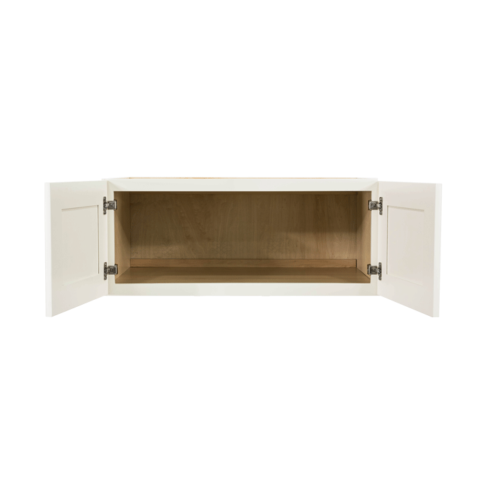 Princeton Off-white Wall Cabinet 2 Doors No Shelf 24inch Depth