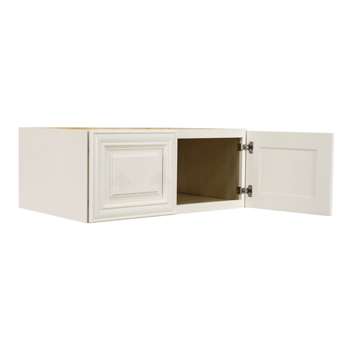 Princeton Off-white Wall Cabinet 2 Doors No Shelf 24inch Depth