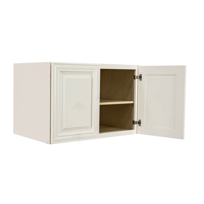 Princeton Off-white Wall Cabinet 2 Doors 1 Adjustable Shelf 24inch Depth