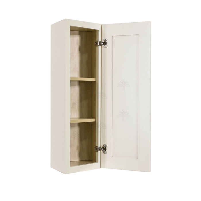Princeton Off-white Wall End Angle Cabinet 1 Door 2 or 3 Shelves