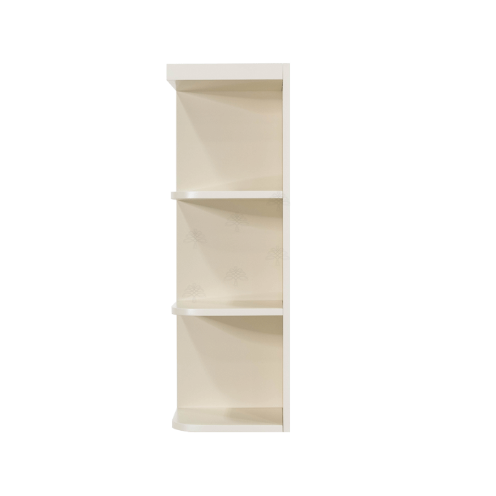 Princeton Off-white Wall Open End Shelf No Door 2 Fixed Shelves (Left)