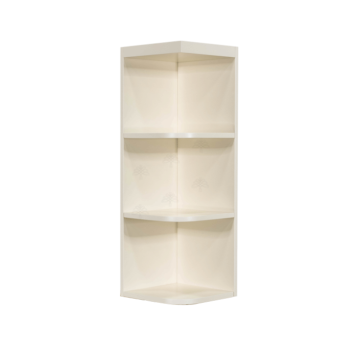 Princeton Off-white Wall Open End Shelf No Door 2 Fixed Shelves (Left)