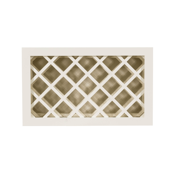 Princeton Off-white Wall Wine Rack Cabinet