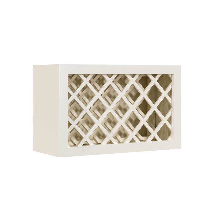 Princeton Off-white Wall Wine Rack Cabinet