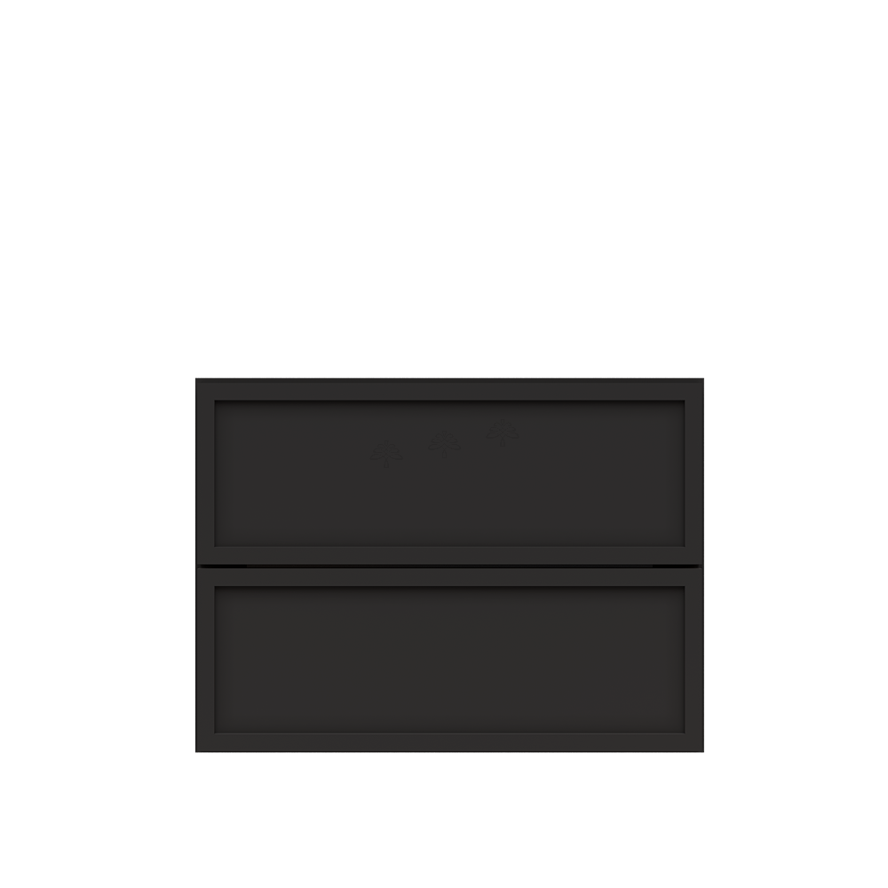 Urban Slim Black Painted Finish Counter Top Drawers