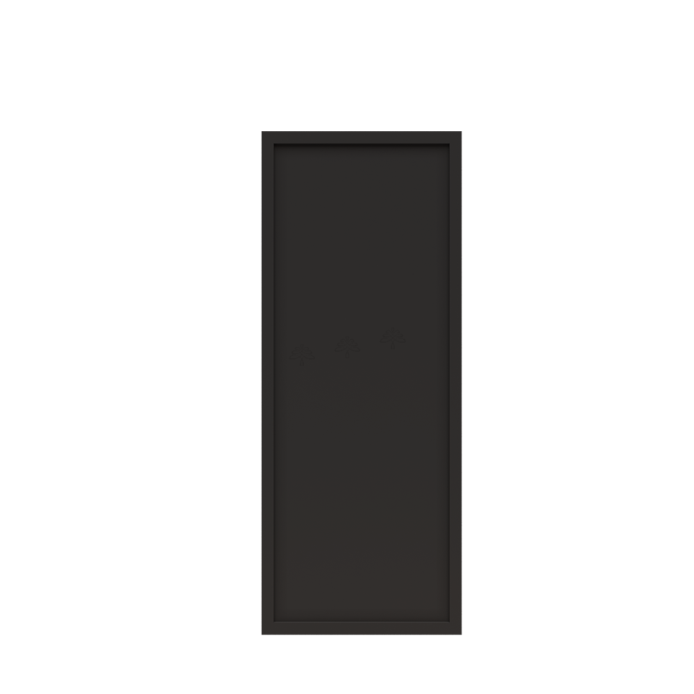 Urban Slim Black Painted Finish Deco Door
