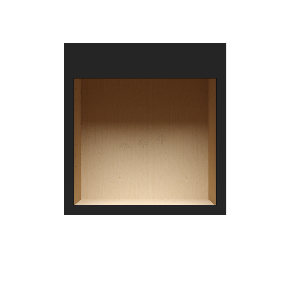 Urban Slim Black Painted Finish Single Oven Cabinet Section