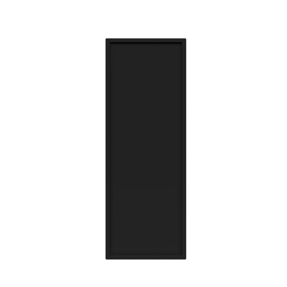Urban Slim Black Painted Finish Wall Cabinet