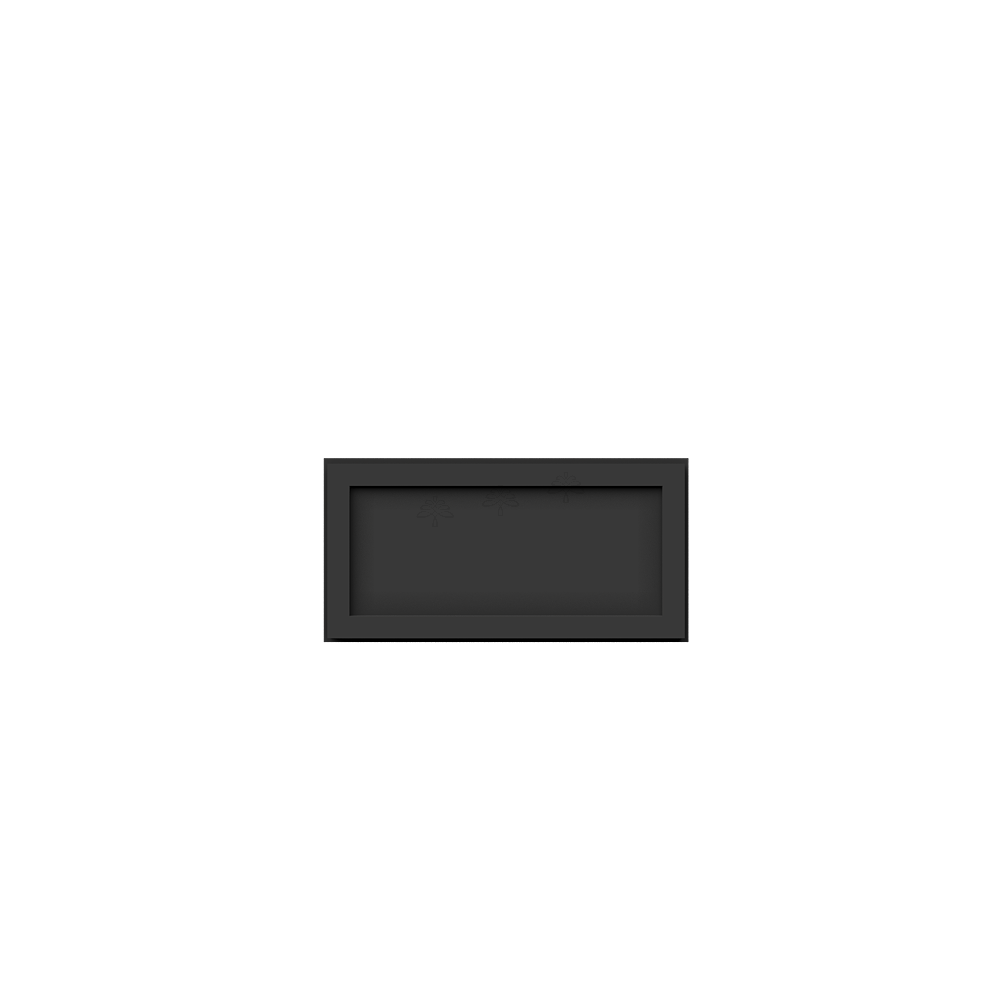 Urban Slim Black Painted Finish Wall Drawer