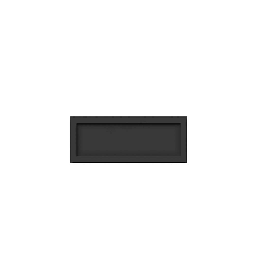 Urban Slim Black Painted Finish Wall Drawer