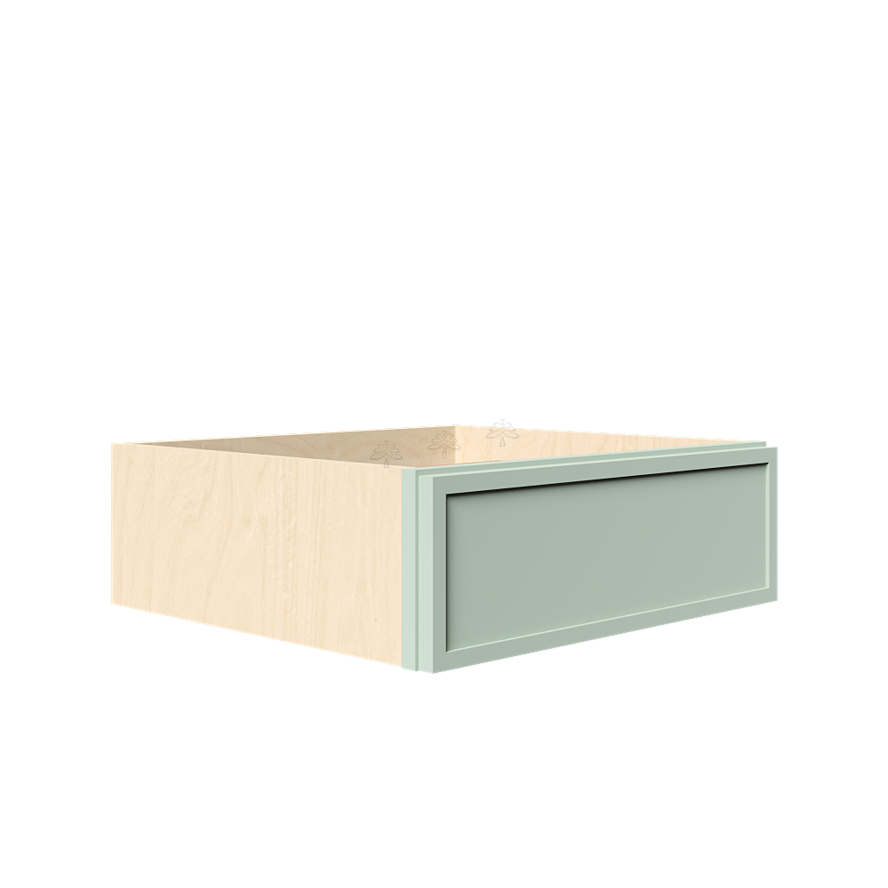 Urban Slim Minty Green Shaker Painted Finish Base Kitchen-Size Drawer