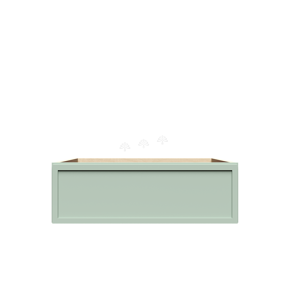 Urban Slim Minty Green Shaker Painted Finish Base Kitchen-Size Drawer