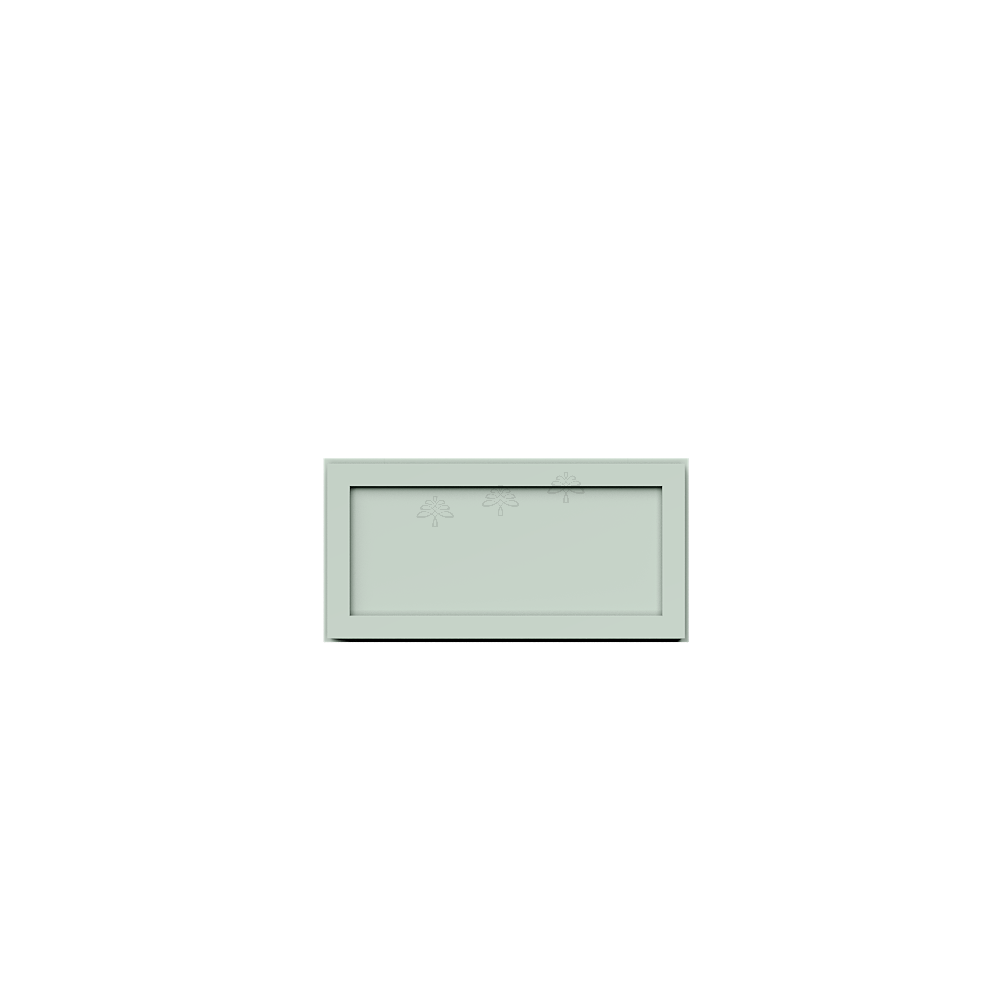 Urban Slim Minty Green Shaker Painted Finish Base Small Drawer