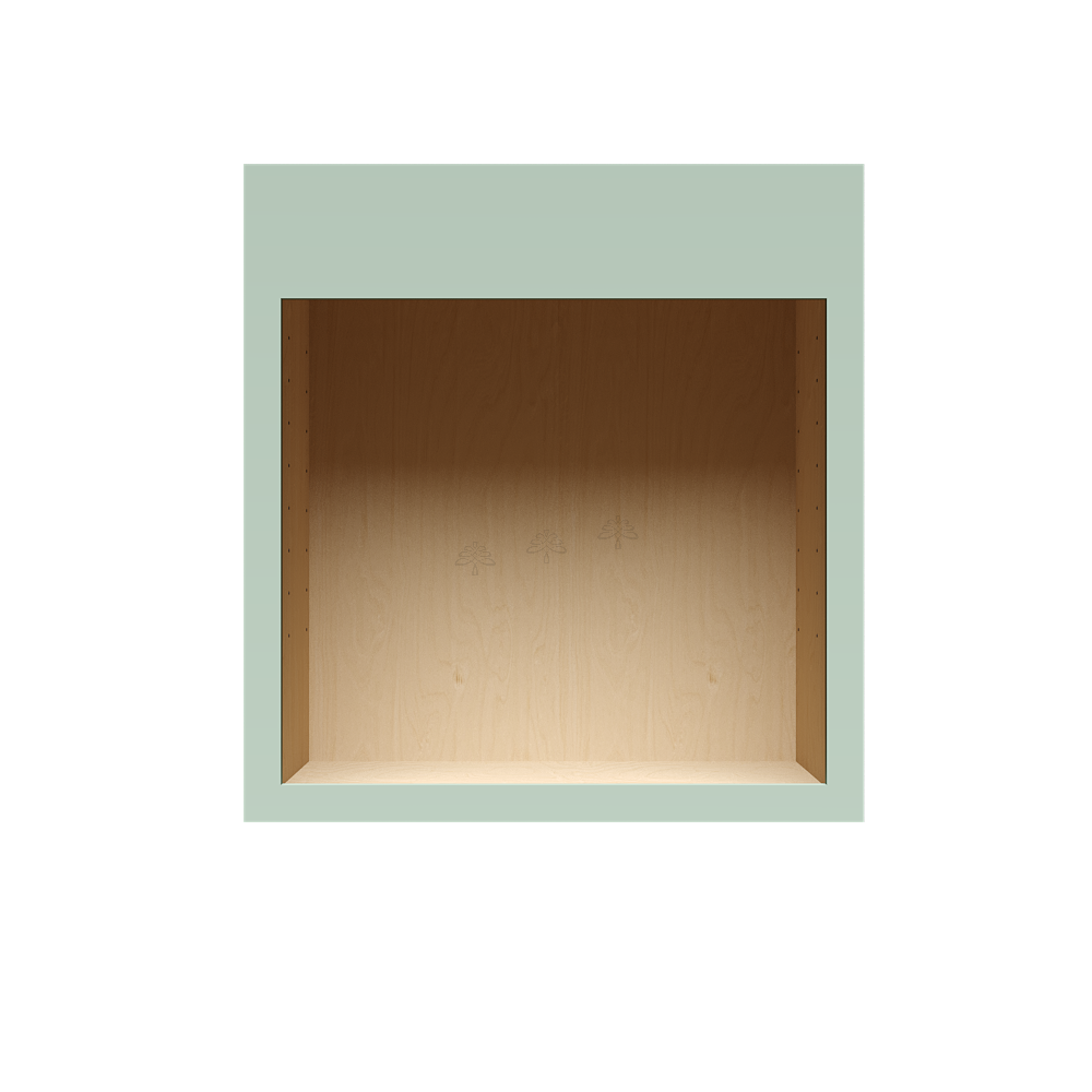 Urban Slim Minty Green Shaker Painted Finish Single Oven Cabinet Section