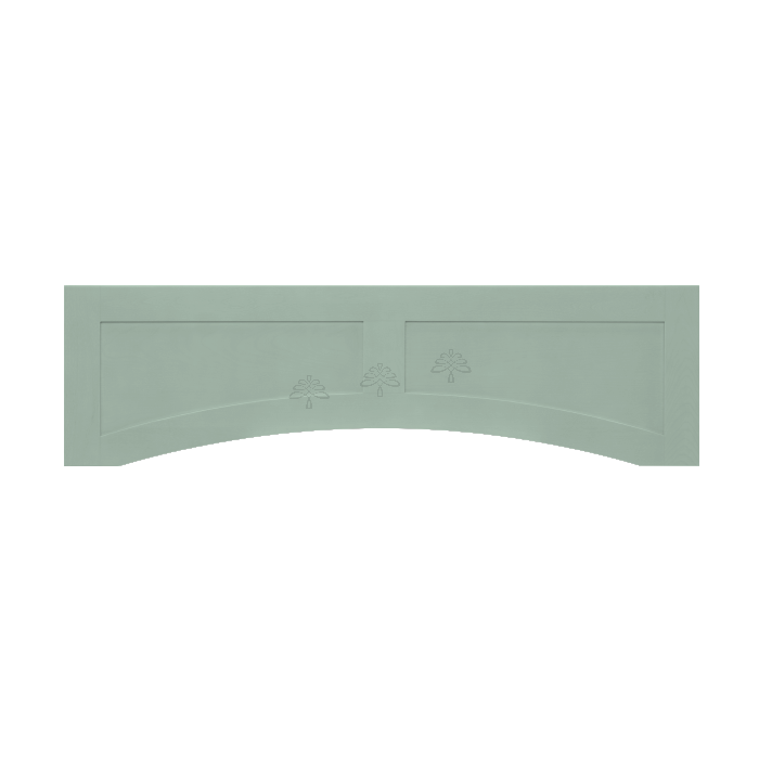 Urban Slim Minty Green Shaker Painted Recessed Valance