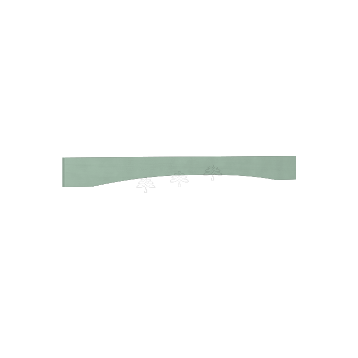 Urban Slim Minty Green Shaker Painted Plain Valance