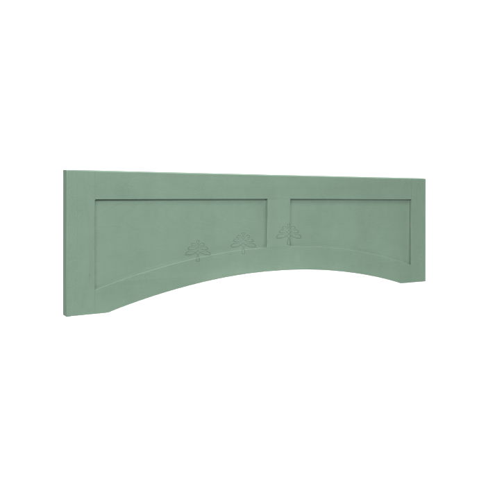 Urban Slim Minty Green Shaker Painted Recessed Valance