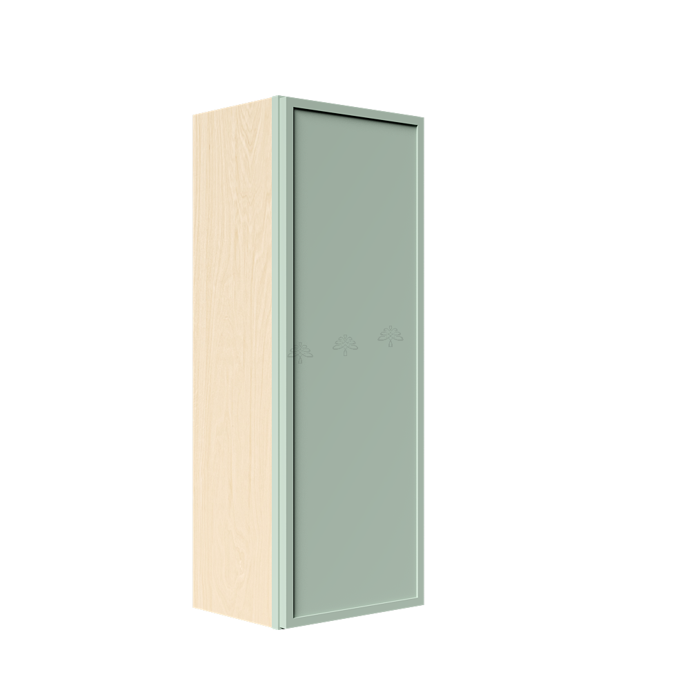 Urban Slim Minty Green Shaker Painted Finish Wall Cabinet