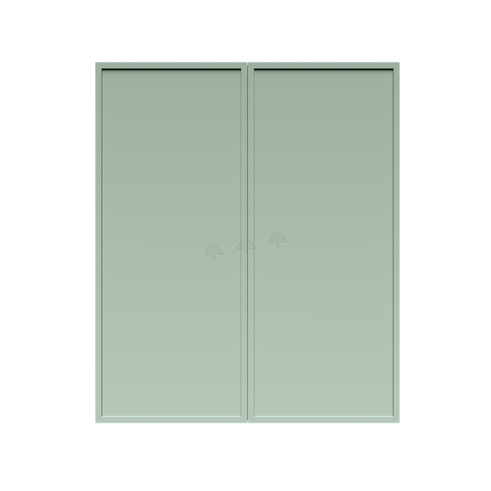 Urban Slim Minty Green Shaker Painted Finish Wall Cabinet