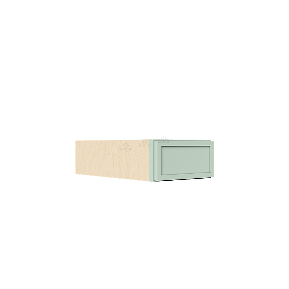 Urban Slim Minty Green Shaker Painted Finish Wall Drawer