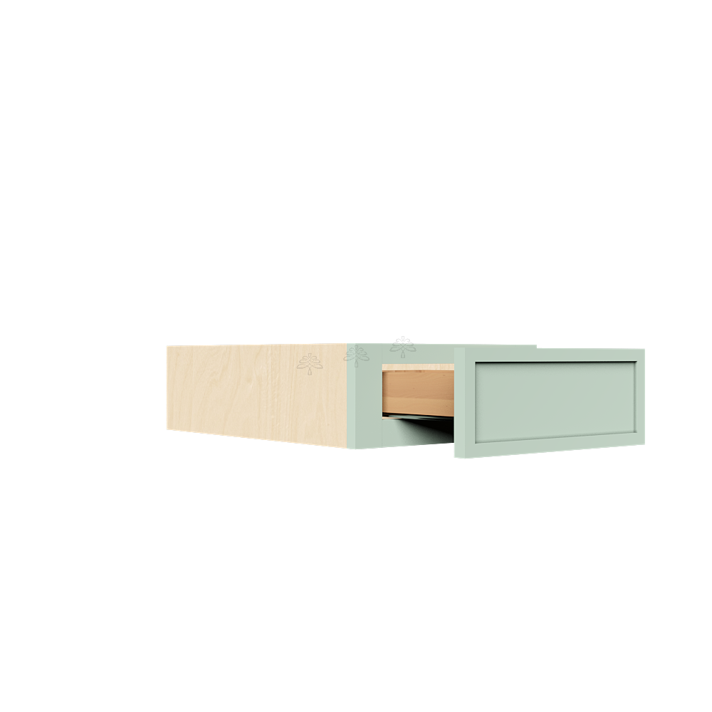 Urban Slim Minty Green Shaker Painted Finish Wall Drawer