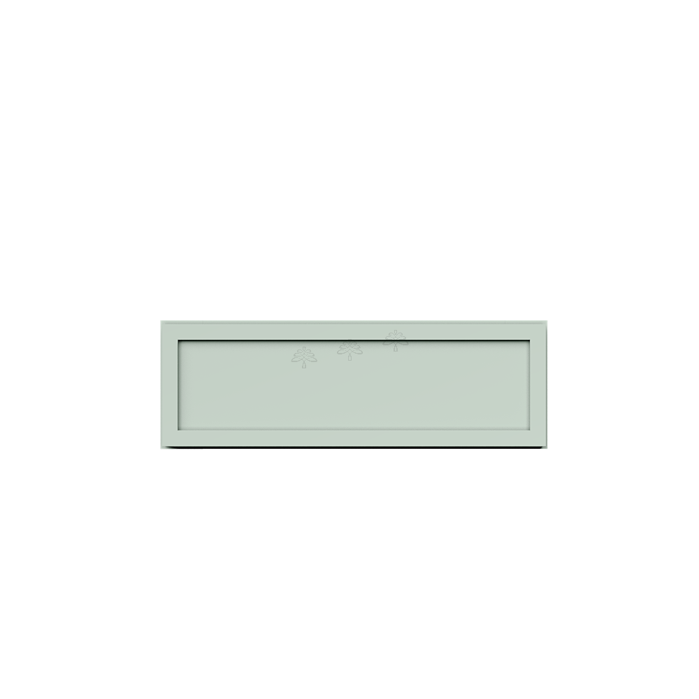 Urban Slim Minty Green Shaker Painted Finish Wall Drawer