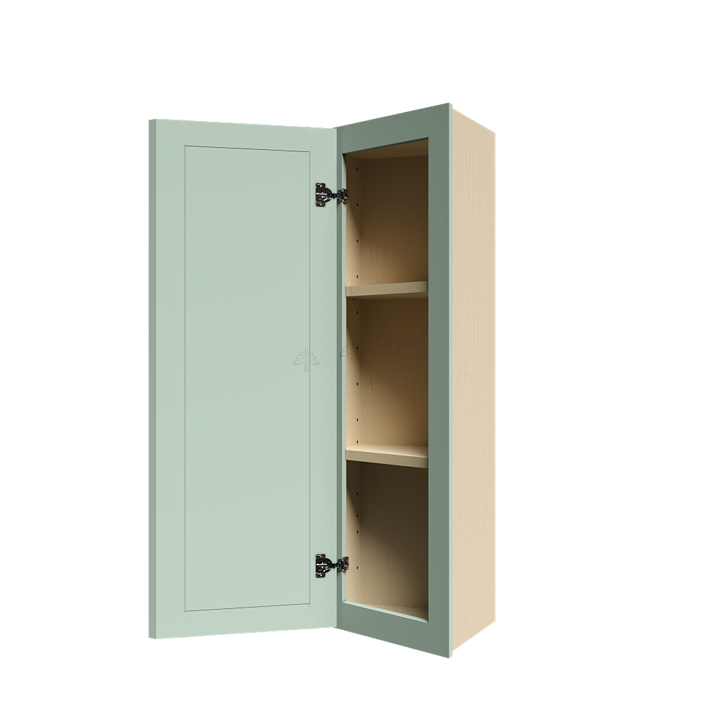 Urban Slim Minty Green Shaker Painted Finish Wall End Angle Cabinet
