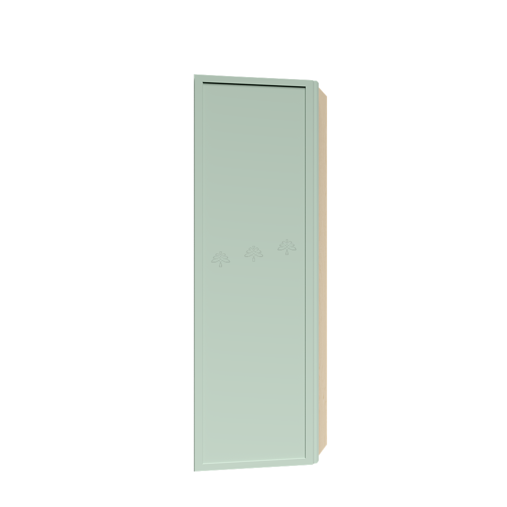 Urban Slim Minty Green Shaker Painted Finish Wall End Angle Cabinet