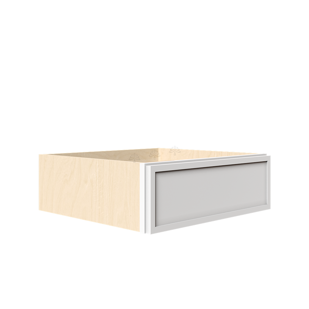 Urban Slim White Shaker Painted Finish Base Kitchen-Size Drawer