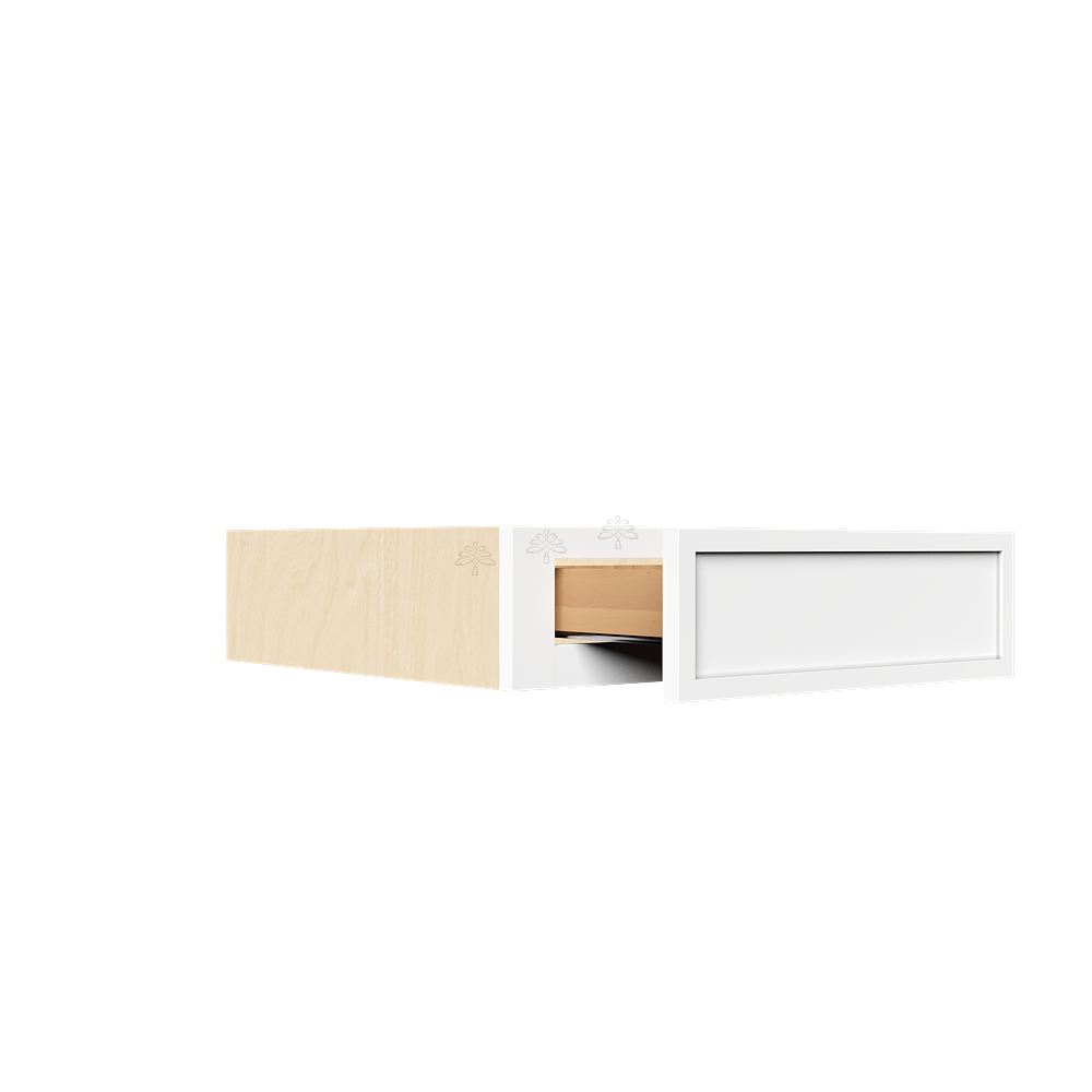 Urban Slim White Shaker Painted Finish Base Small Drawer