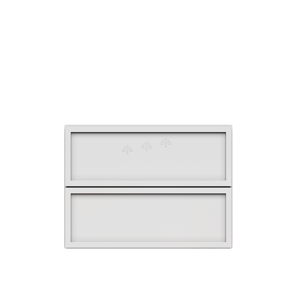 Urban Slim White Shaker Painted Finish Counter Top Drawers