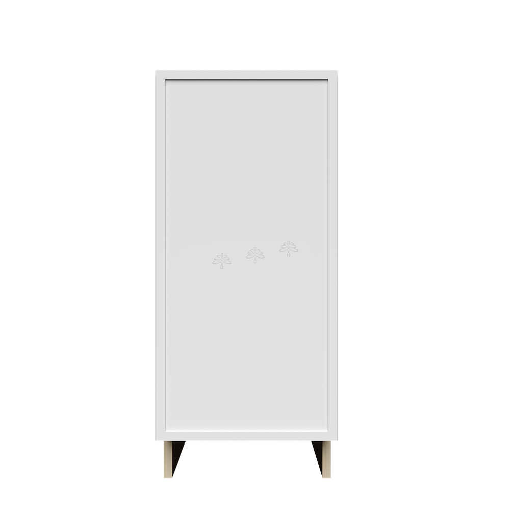 Urban Slim White Shaker Painted Finish Full Height Base Cabinet with 1 Door and 1 Shelf