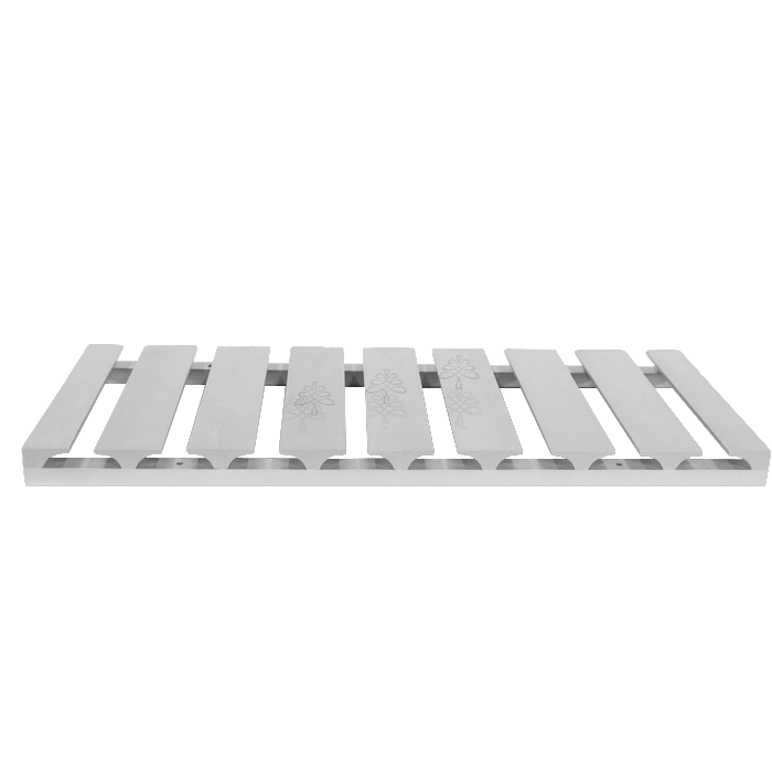 Urban Slim White Shaker Painted Finish Wall Stem Glass Holder