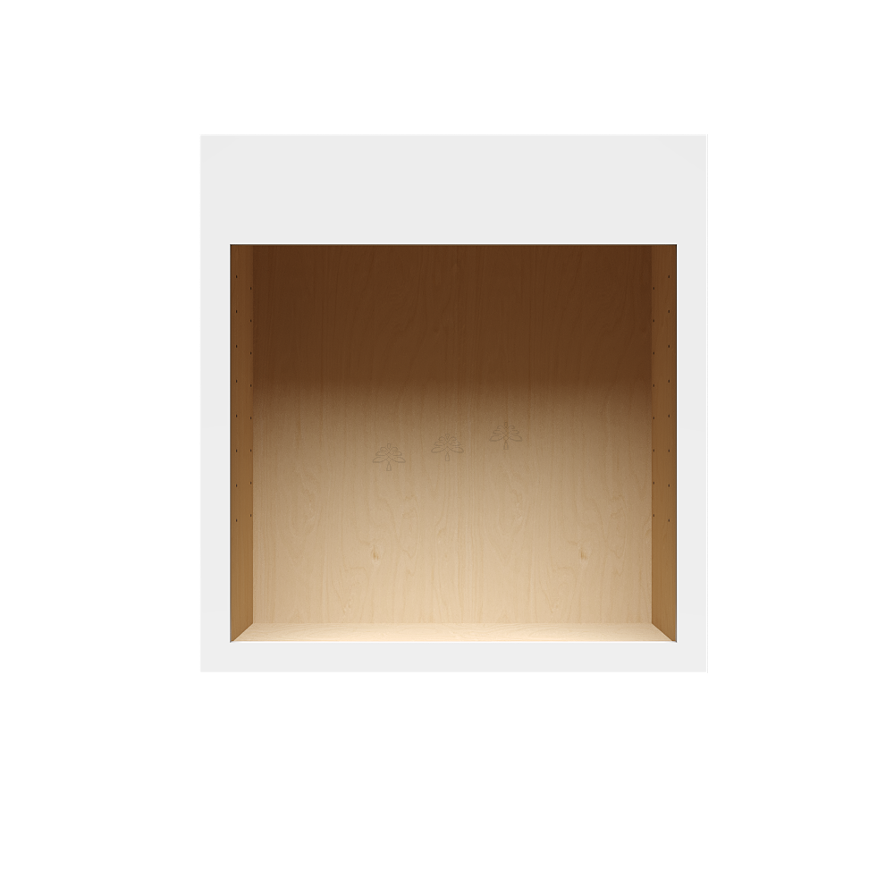 Urban Slim White Shaker Painted Finish Single Oven Cabinet Section
