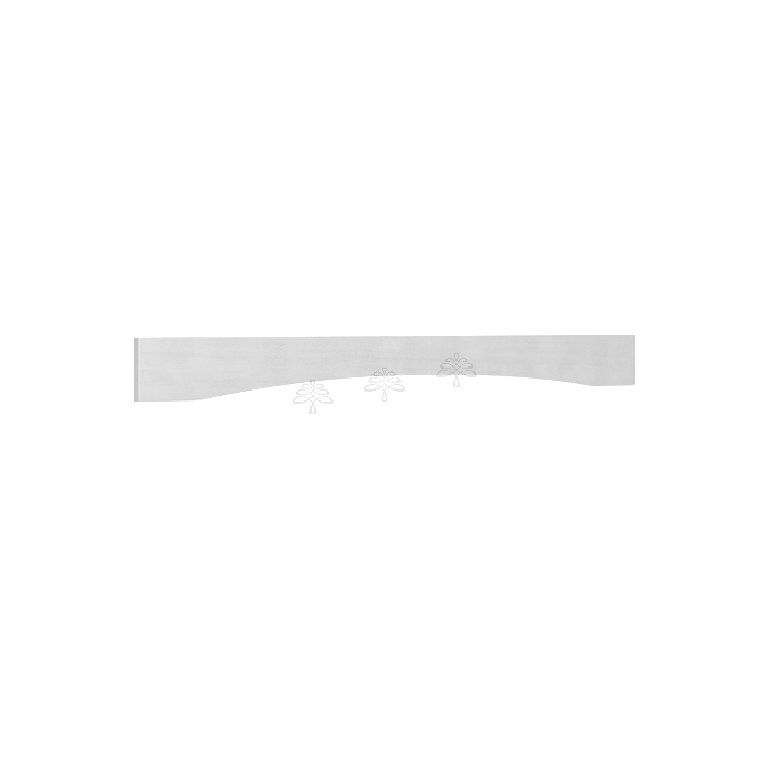 Urban Slim White Shaker Painted White Plain Valance