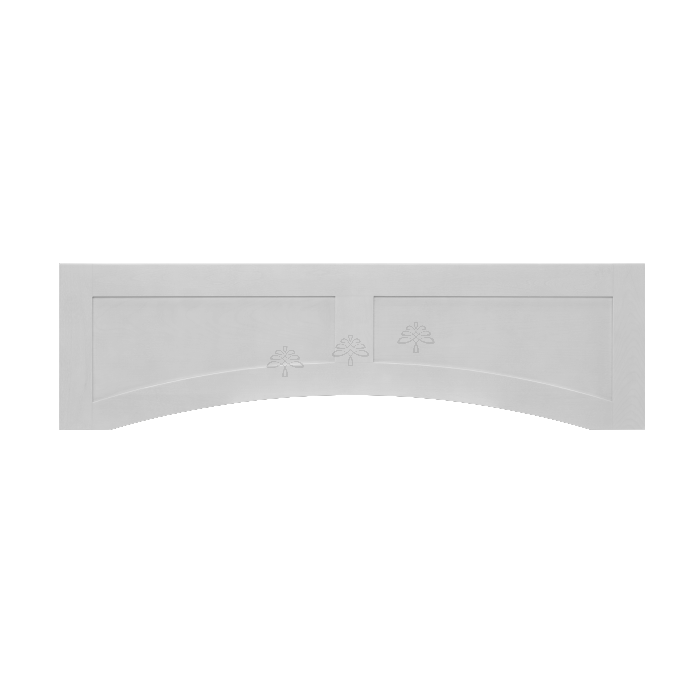 Urban Slim White Shaker Painted White Recessed Valance