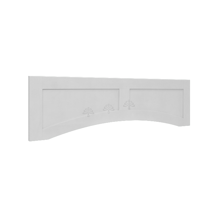Urban Slim White Shaker Painted White Recessed Valance