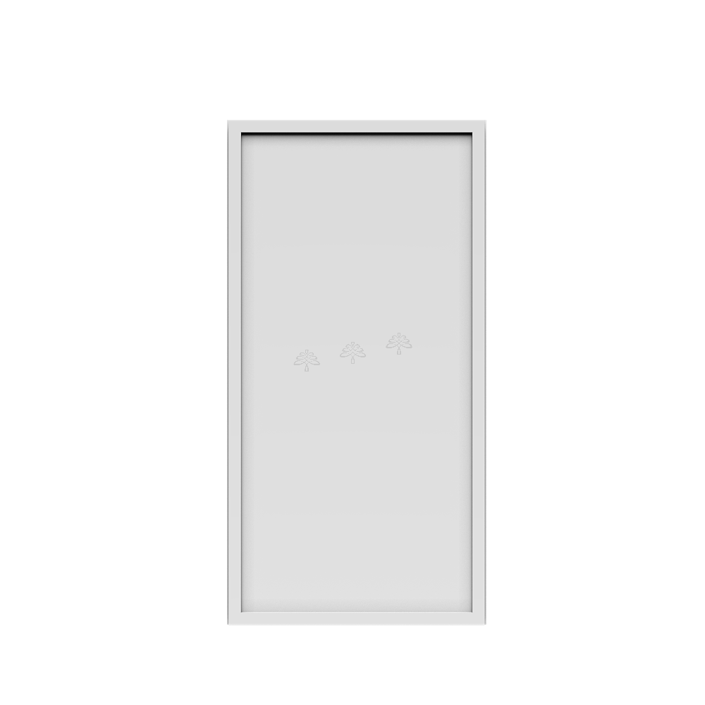 Urban Slim White Shaker Painted Finish Wall Cabinet