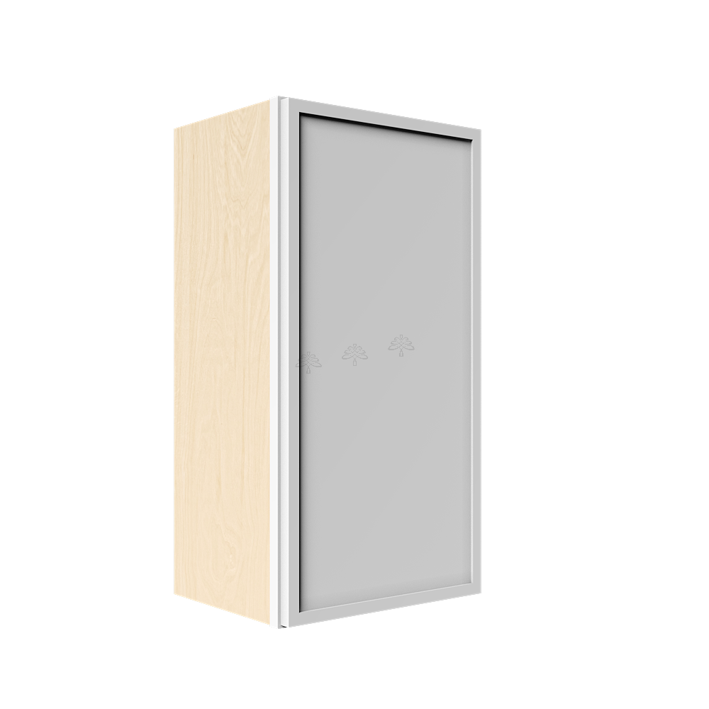 Urban Slim White Shaker Painted Finish Wall Cabinet
