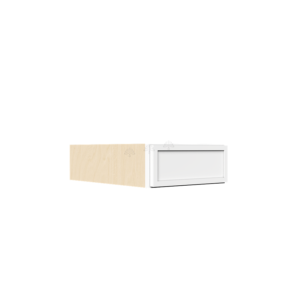 Urban Slim White Shaker Painted Finish Wall Drawer