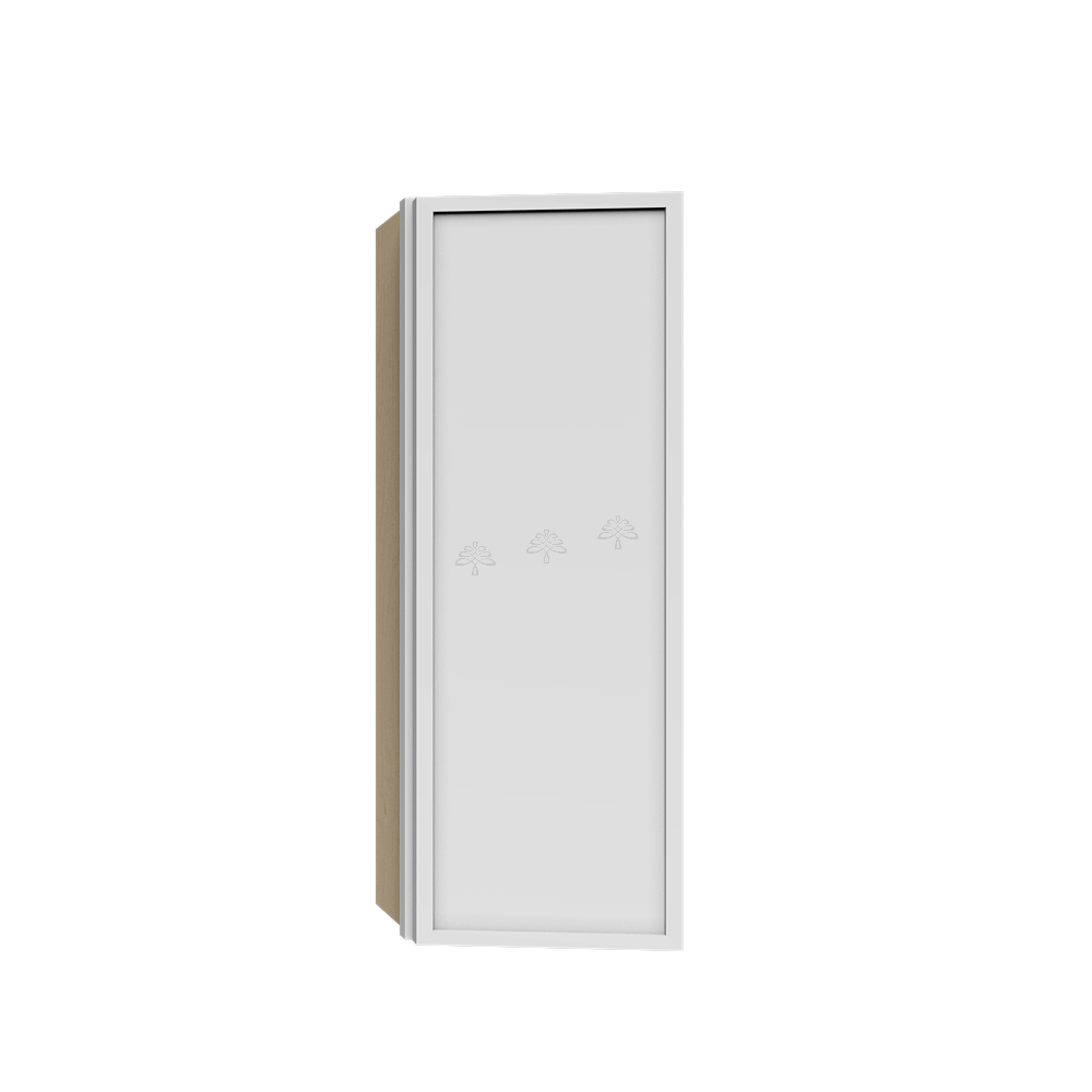 Urban Slim White Shaker Painted Finish Wall End Angle Cabinet